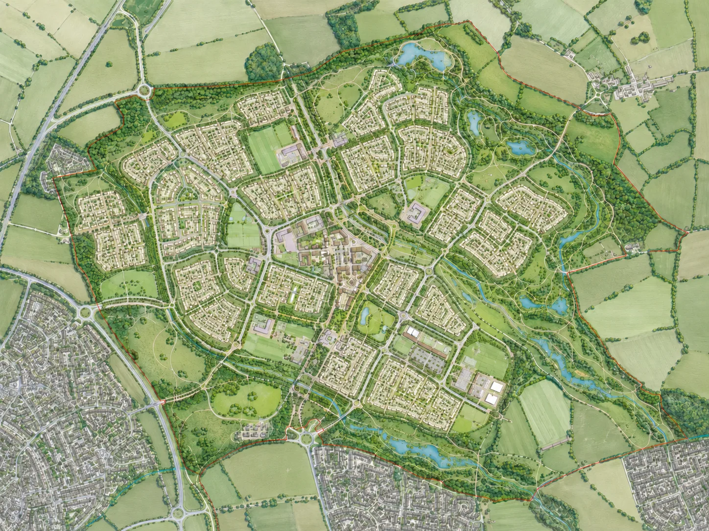 Northgate Civic Quarter labelled masterplan